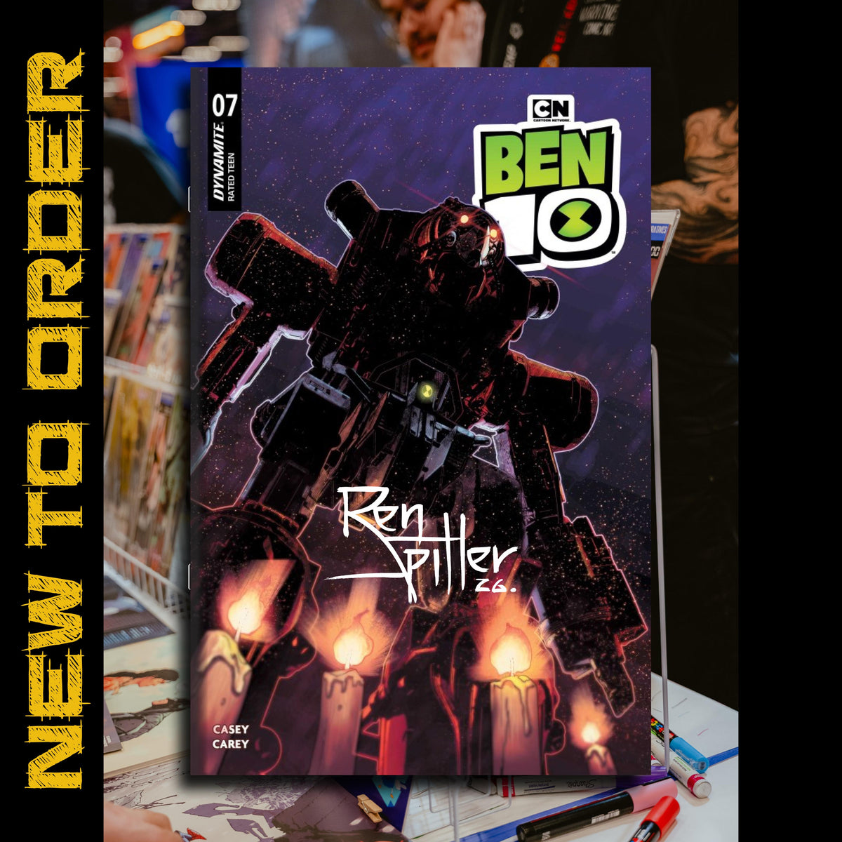 BEN 10 #7 SIGNED BY REN SPILLER