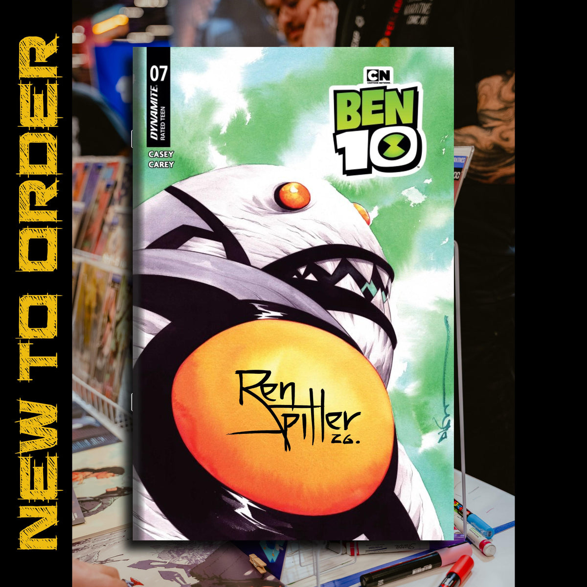BEN 10 #7 SIGNED BY REN SPILLER
