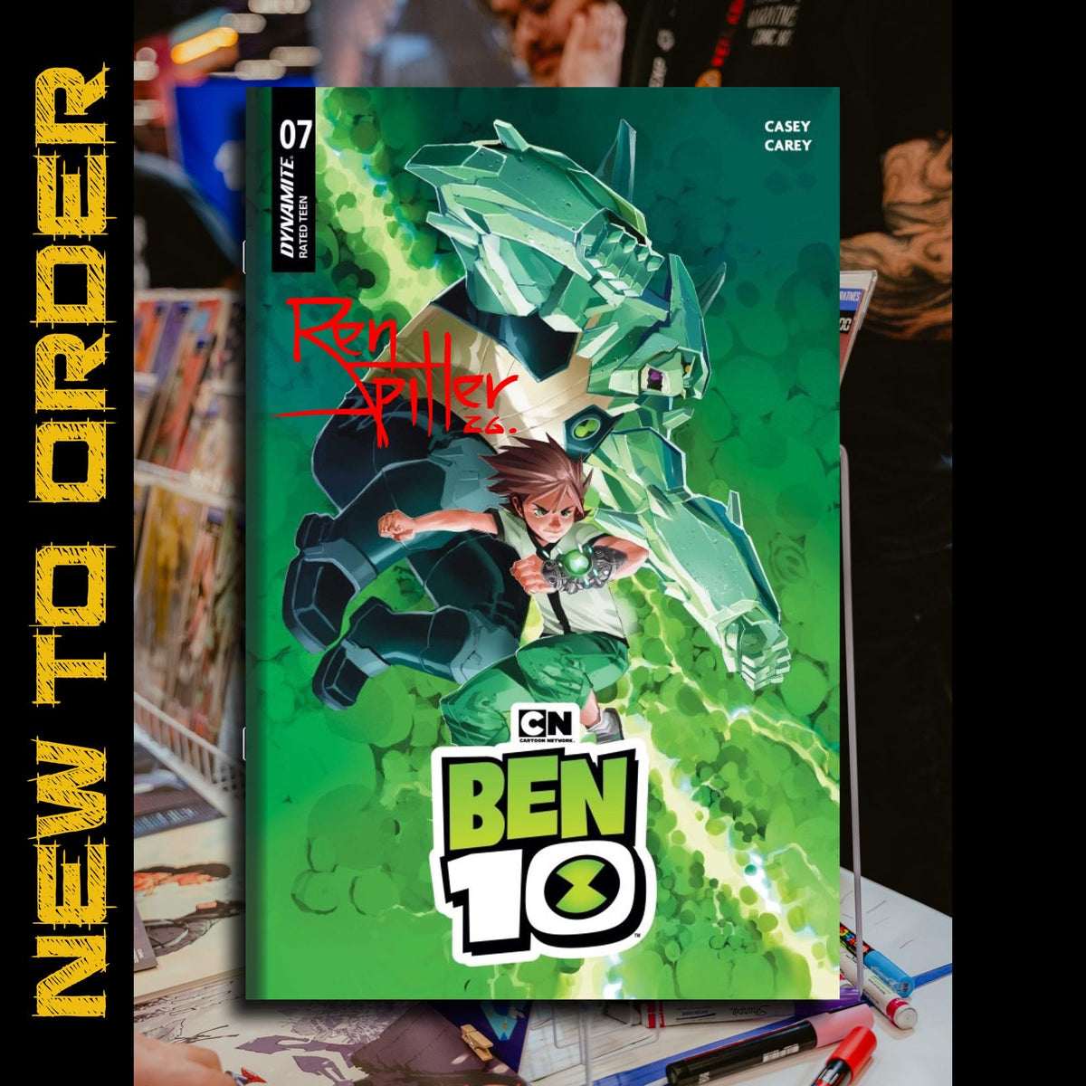 BEN 10 #7 SIGNED BY REN SPILLER