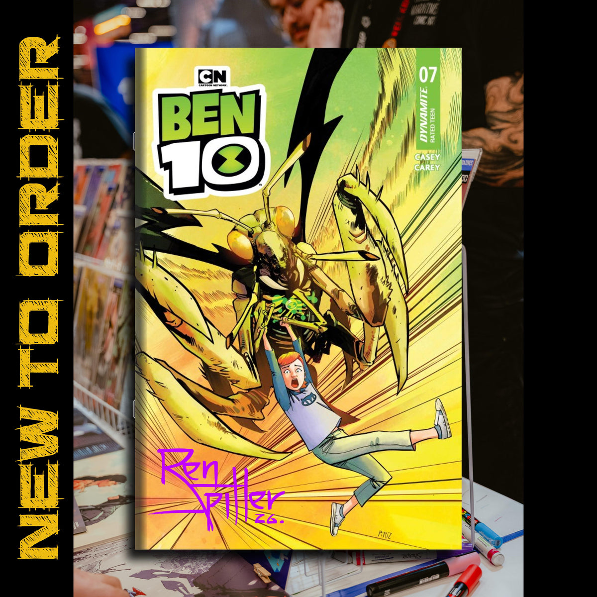 BEN 10 #7 SIGNED BY REN SPILLER