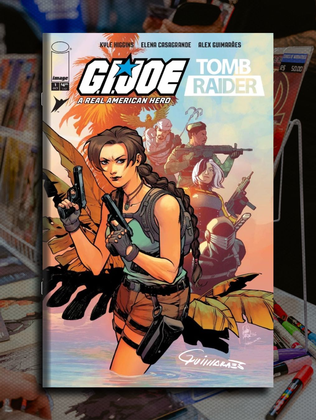 GI JOE TOMB RIDER #1 SIGNED BY ALEX GUIMARÃES