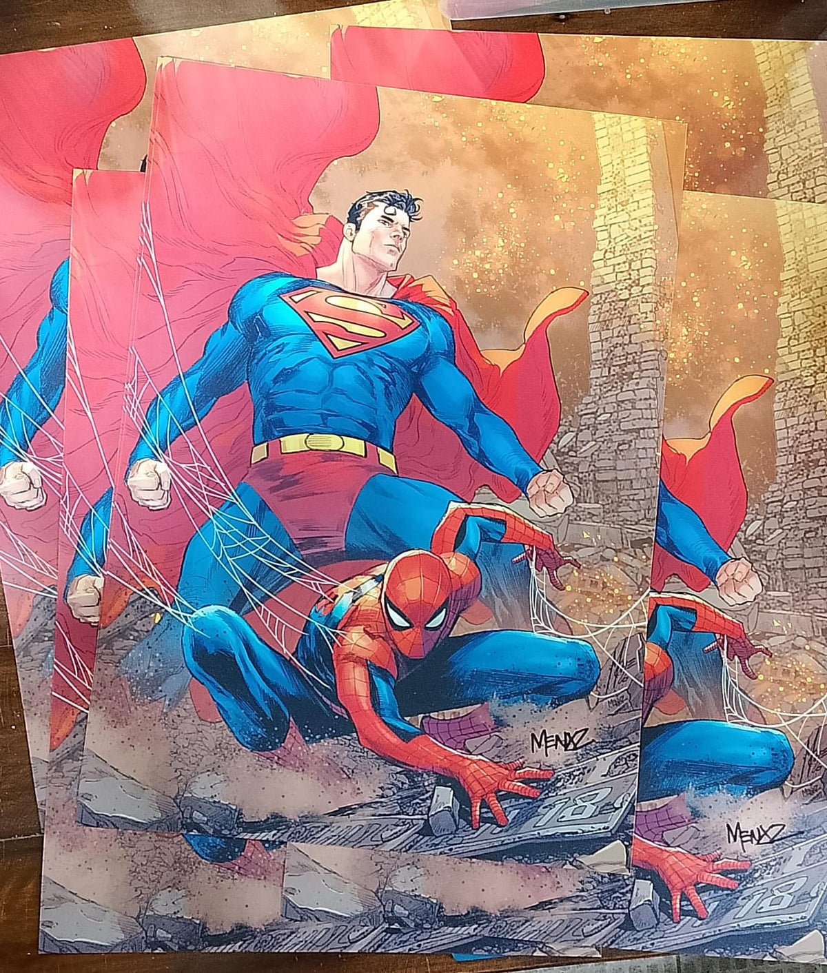 Print Superman Spider-Man