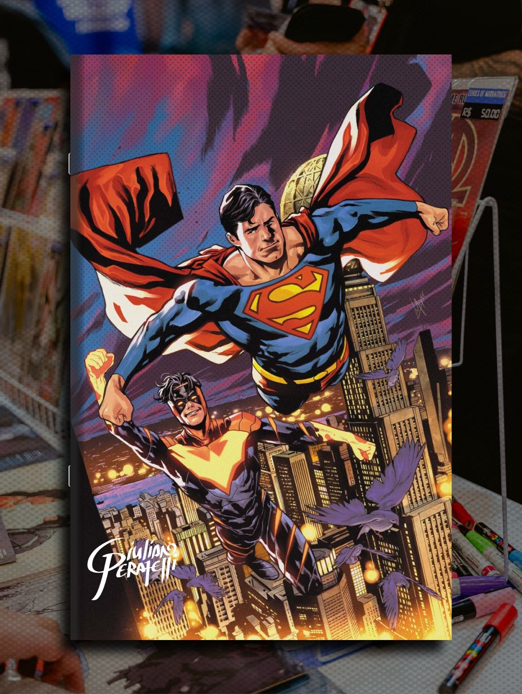 SUPERMAN UNLIMITED #18 SIGNED BY GIULIANO PERATELLI